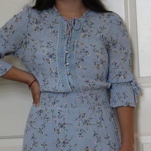 Light Blue Floral Dress